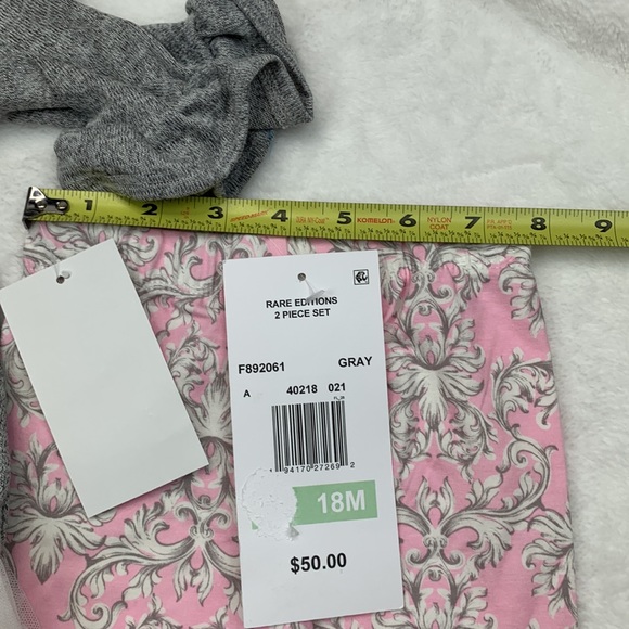 RARE EDITIONS Baby Girls Hacci Knit Legging Set Size 18M - Picture 10 of 12